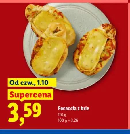Focaccia z brie
