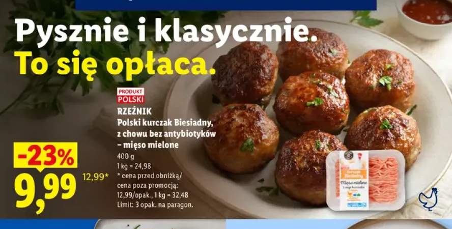 Polski kurczak Biesiadny z chowu bez antybiotyków - mięso mielone Rzeźnik