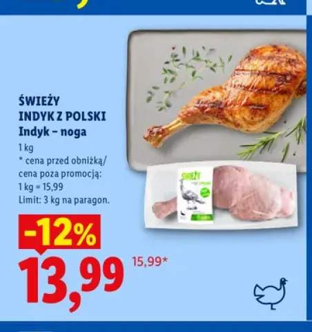 Indyk - noga Świeży Indyk z Polski