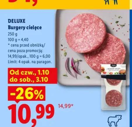 Burgery cielęce Deluxe