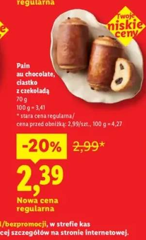 Pain au chocolate ciastko z czekoladą