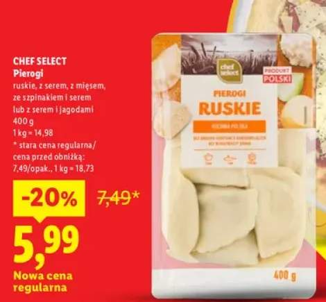 Pierogi ruskie Chef Select +4 warianty
