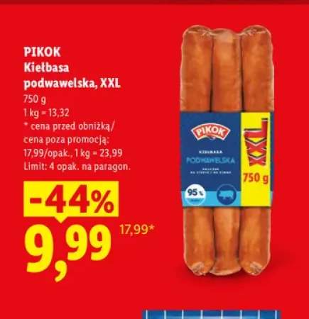 Kiełbasa podwawelska XXL Pikok