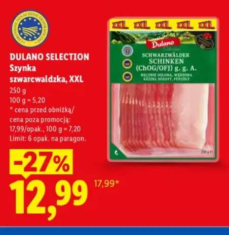 Szynka szwarcwaldzka XXL Dulano Selection