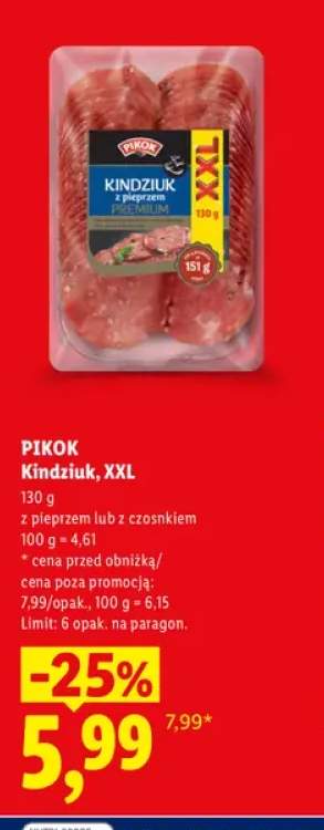 Kindziuk XXL z pieprzem Pikok +1 wariant