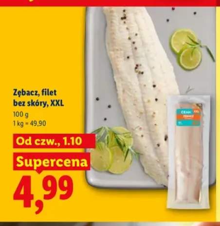 Zębacz filet bez skóry XXL Ocean