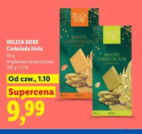 Czekolada biała migdałowa Delica Dore +1 wariant
