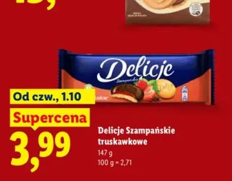 Delicje Szampańskie truskawkowe
