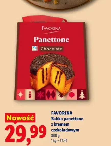 Babka panettone z kremem czekoladowym Favorina