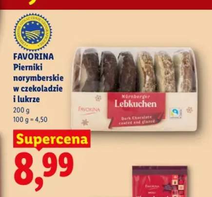 Pierniki norymberskie w czekoladzie i lukrze Favorina