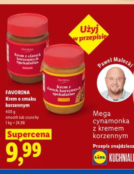Krem o smaku korzennym smooth Favorina +1 wariant