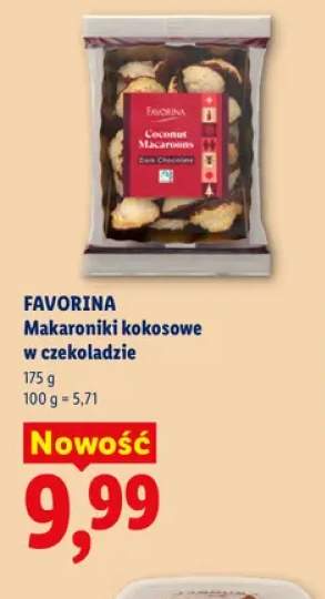 Makaroniki kokosowe w czekoladzie Favorina