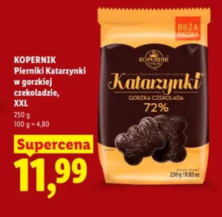 Pierniki Katarzynki w gorzkiej czekoladzie XXL Kopernik