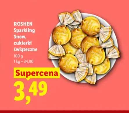 Cukierki świąteczne Sparkling Snow Roshen