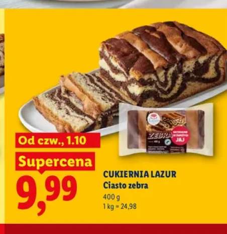 Ciasto zebra Cukiernia Lazur
