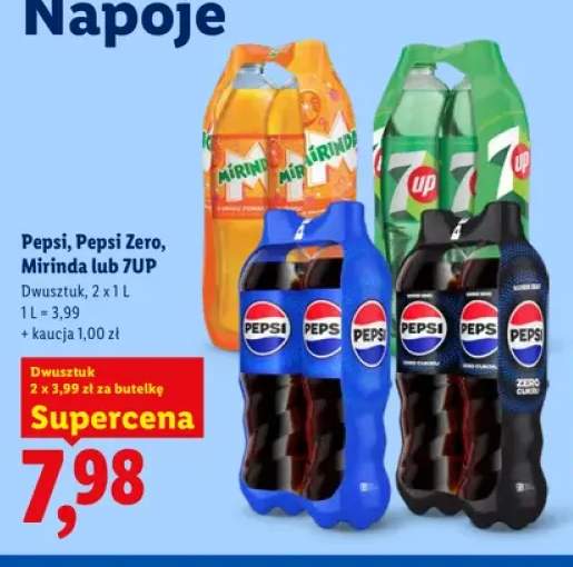 Napój gazowany Pepsi Zero 2-pak +3 warianty