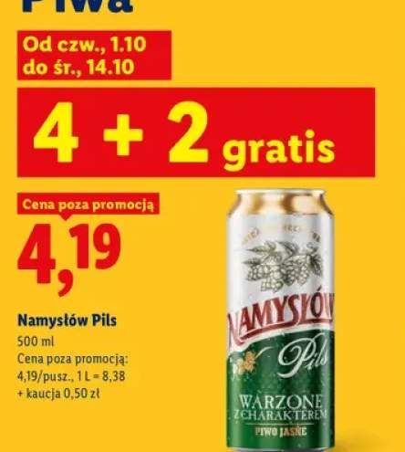 Piwo Namysłów Pils