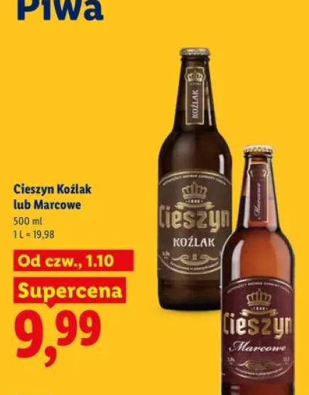 Piwo Cieszyn Koźlak +1 wariant
