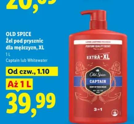 Żel pod prysznic dla mężczyzn XL Whitewater Old Spice +1 wariant