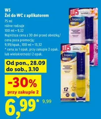 Żel do WC z aplikatorem W5