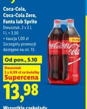 Napój gazowany Coca-Cola 2-pak 2 l +3 warianty