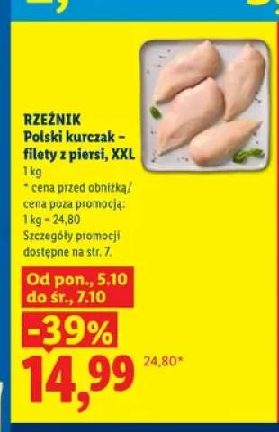 Polski kurczak filety z piersi XXL Rzeźnik