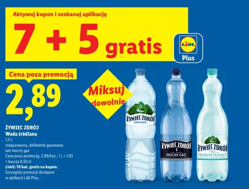 Woda źródlana niegazowana Żywiec Zdrój +2 warianty