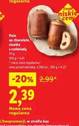 Pain au chocolate ciastko z czekoladą