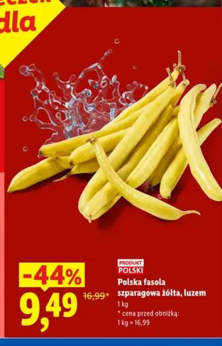 Polska fasola szparagowa żółta luzem Ryneczek Lidla