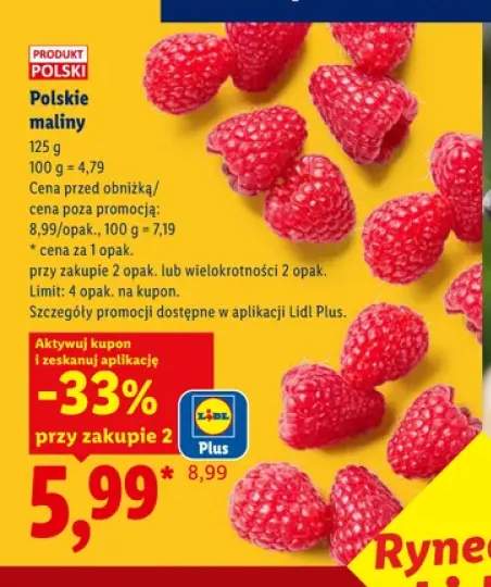 Maliny polskie Ryneczek Lidla