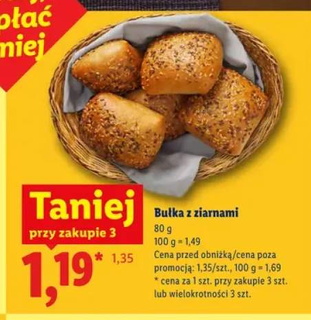 Bułka z ziarnami