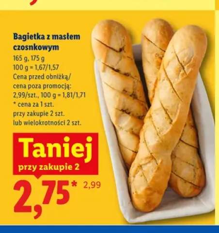 Bagietka z masłem czosnkowym