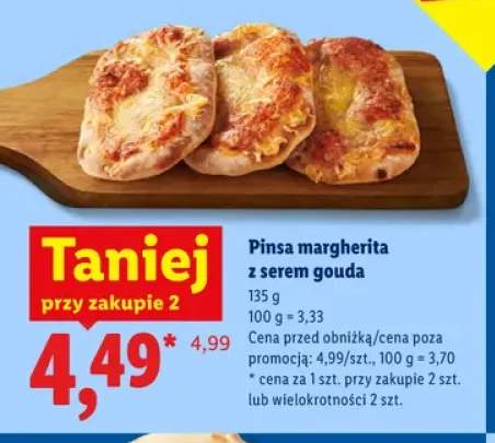 Pinsa margherita z serem gouda
