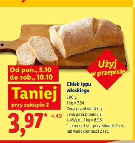 Chleb typu włoskiego