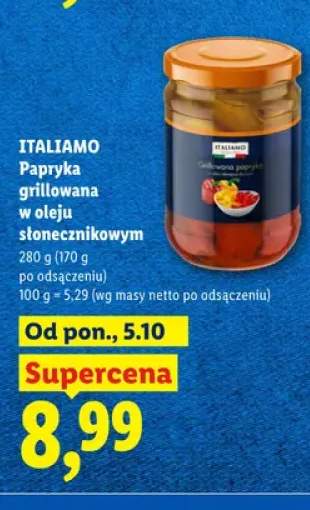 Papryka grillowana w oleju słonecznikowym Italiamo