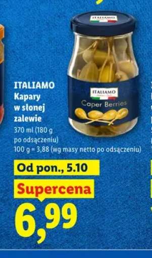 Kapary w słonej zalewie Italiamo