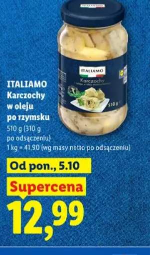 Karczochy w oleju po rzymsku Italiamo