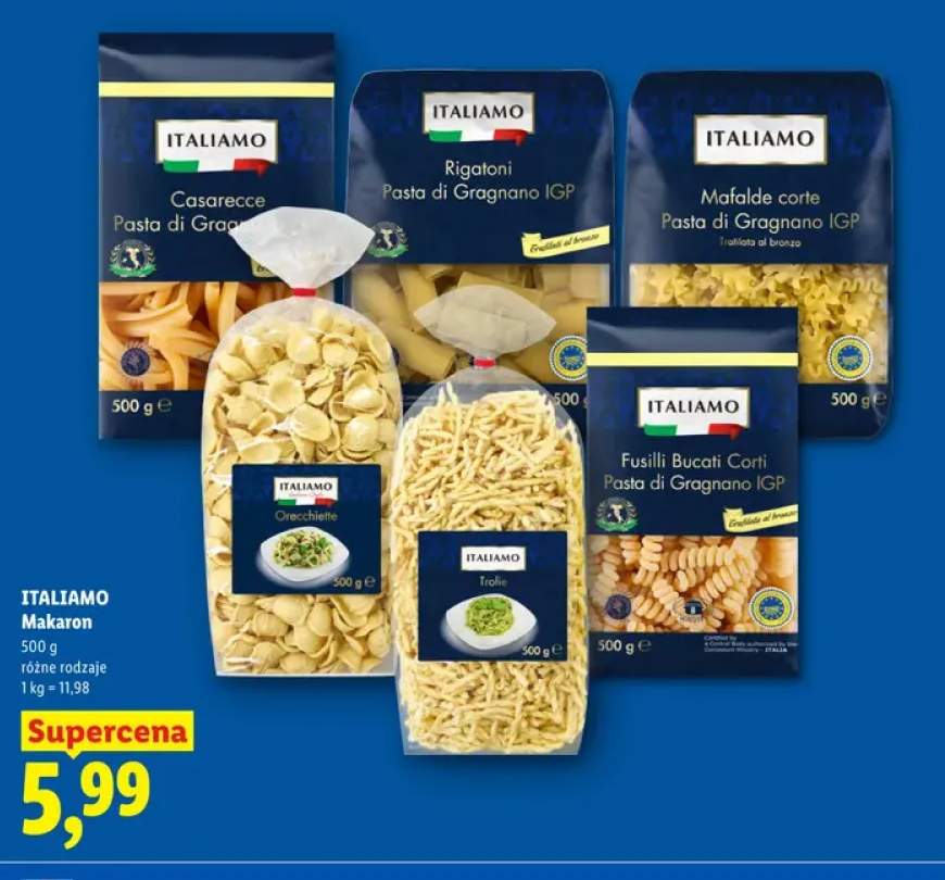 Makaron Casarecce Italiamo +5 wariantów
