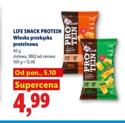 Włoska przekąska proteinowa ziołowa Life Snack Protein +2 warianty