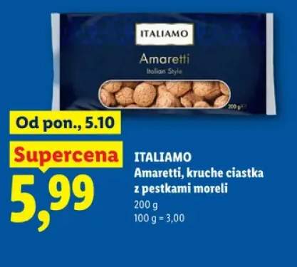 Amaretti kruche ciastka z pestkami moreli Italiamo