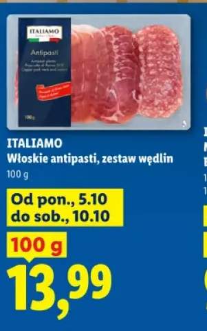Włoskie antipasti zestaw wędlin Italiamo