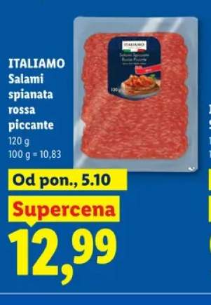 Salami spianata rossa piccante Italiamo