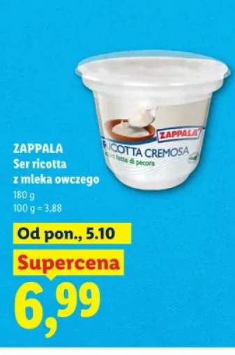 Ser ricotta z mleka owczego Zappalà