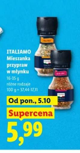 Mieszanka przypraw w młynku Italiamo