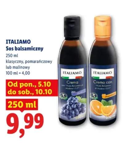 Sos balsamiczny klasyczny Italiamo +2 warianty