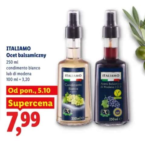 Ocet balsamiczny condimento bianco Italiamo +1 wariant