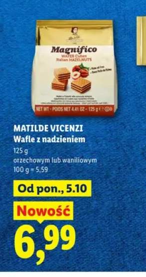 Wafle z nadzieniem orzechowym Matilde Vicenzi +1 wariant