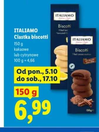 Ciastka biscotti kakaowe Italiamo +1 wariant