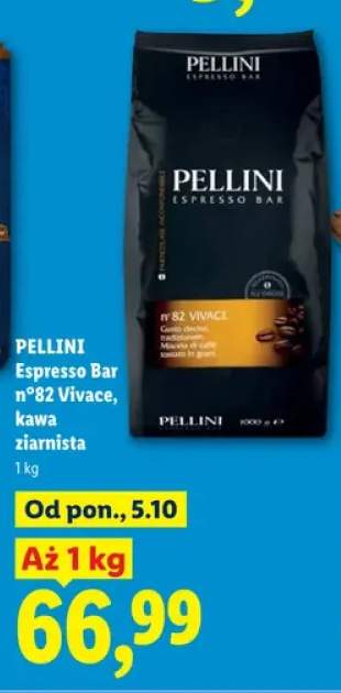 Kawa ziarnista Espresso Bar n°82 Vivace Pellini