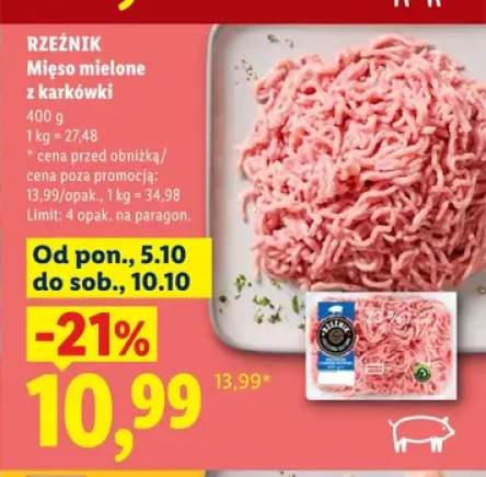 Mięso mielone z karkówki Rzeźnik